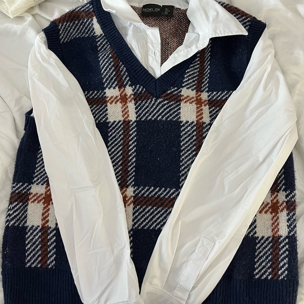 Rachel Zoe Plaid Sweater